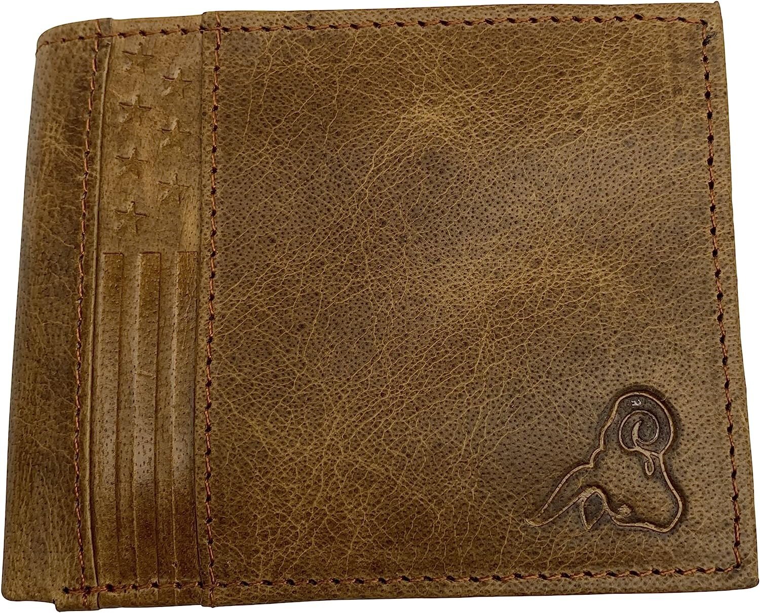 Cavelio Genuine Leather Bifold Flap Up Men Wallets RFID Blocking USA Series…