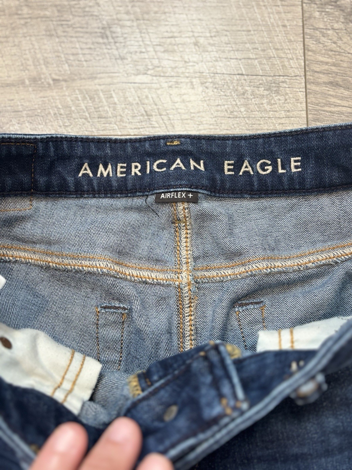 American Eagle AirFlex+ Men’s Blue Dark Wash Slim Jeans Stretch