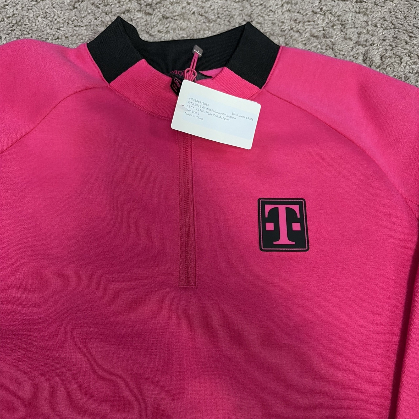 T-MOBILE Employee Uniform Sweatshirt Pink Size L Large NEW