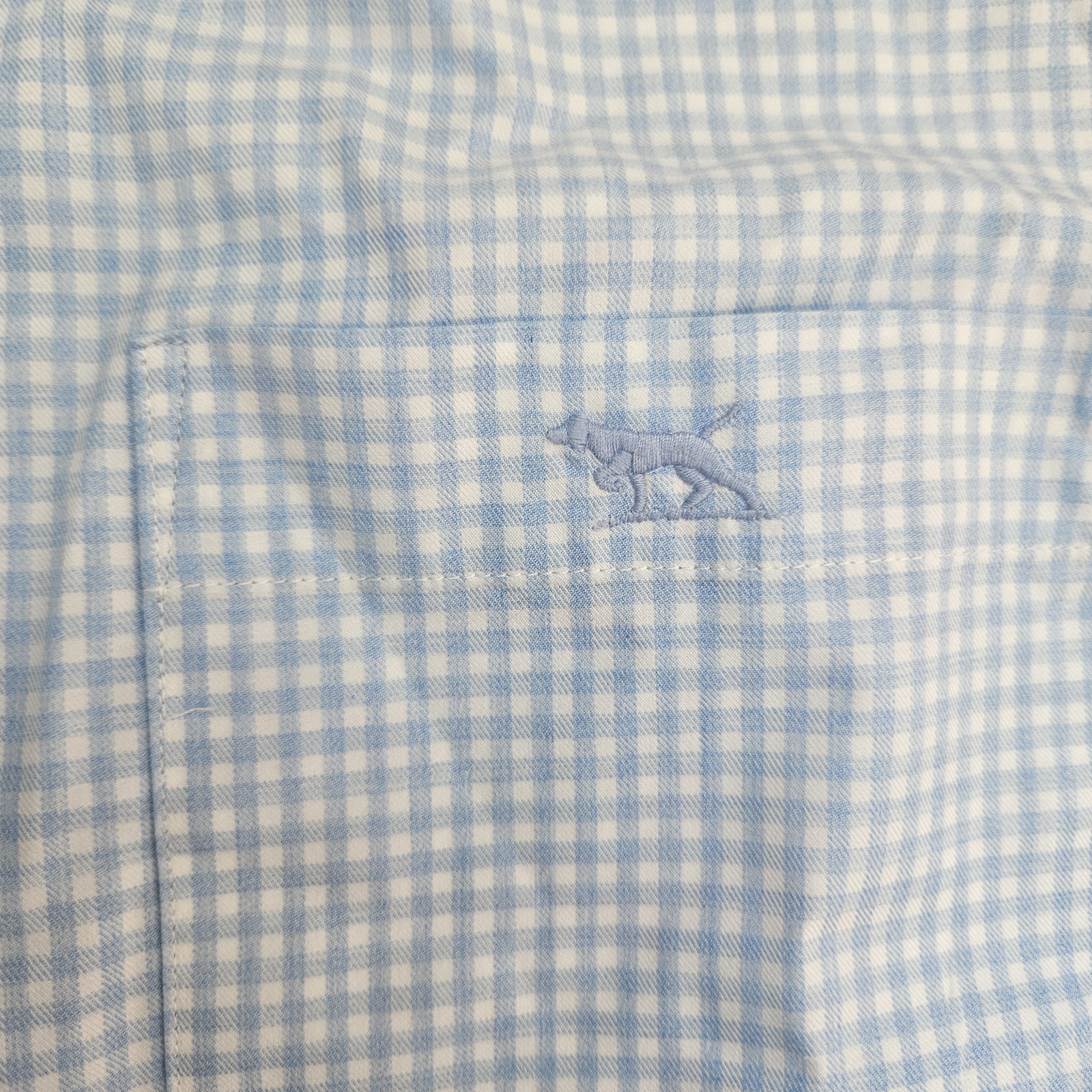 Rodd & Gunn Button Down Shirt Light Blue Check Glacier Mens S 100% Cotton LP5781
