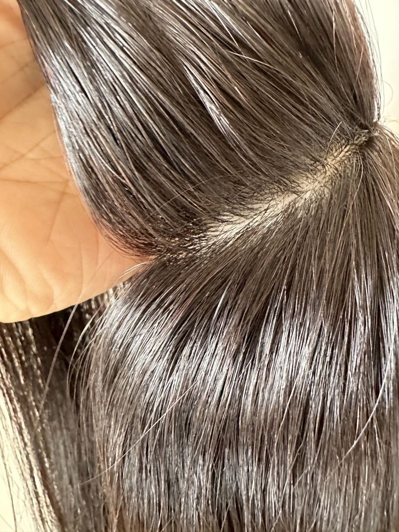 5.5″X6″ Silk Top High Density 100st Virgin Human Hair Topper for Women 8″~20″