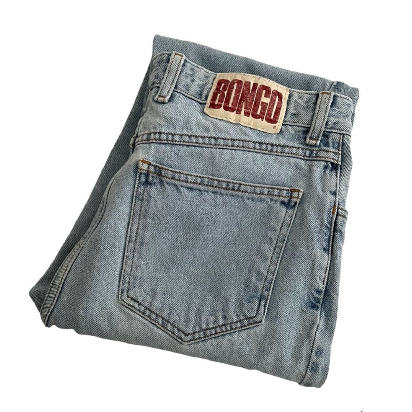 Vintage Bongo Jeans High Rise Light Wash Women’s Size 30 Size 10 Juniors Size 13
