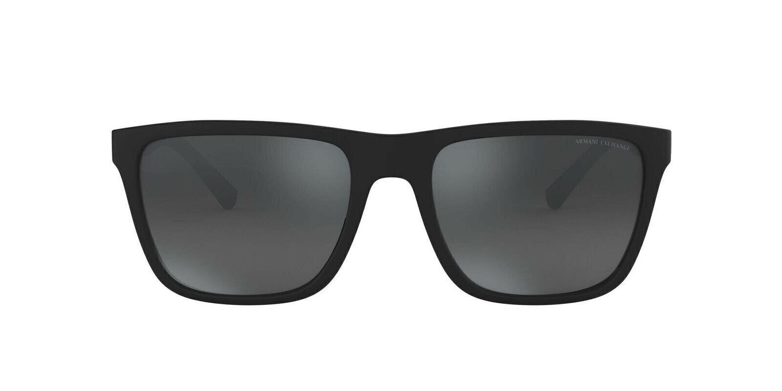 A|X Armani Exchange Men’s AX4080S 80786G Matte Black/Light Grey Mirror lenses