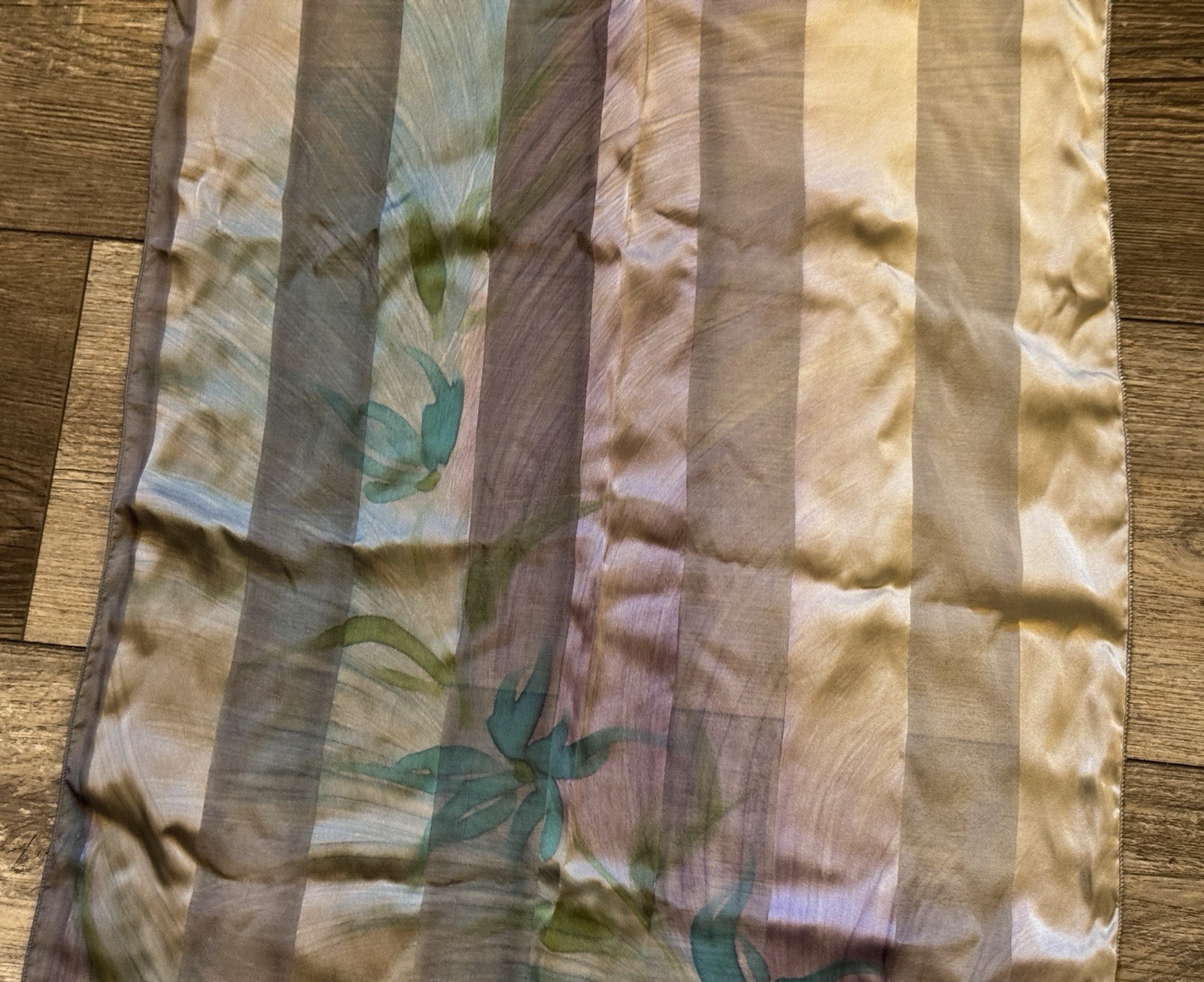 🔥 Vintage ~ PIERRE BACCARA ~ Silk Scarf ~ Size 16-1/4” X 59-1/4” Made In France