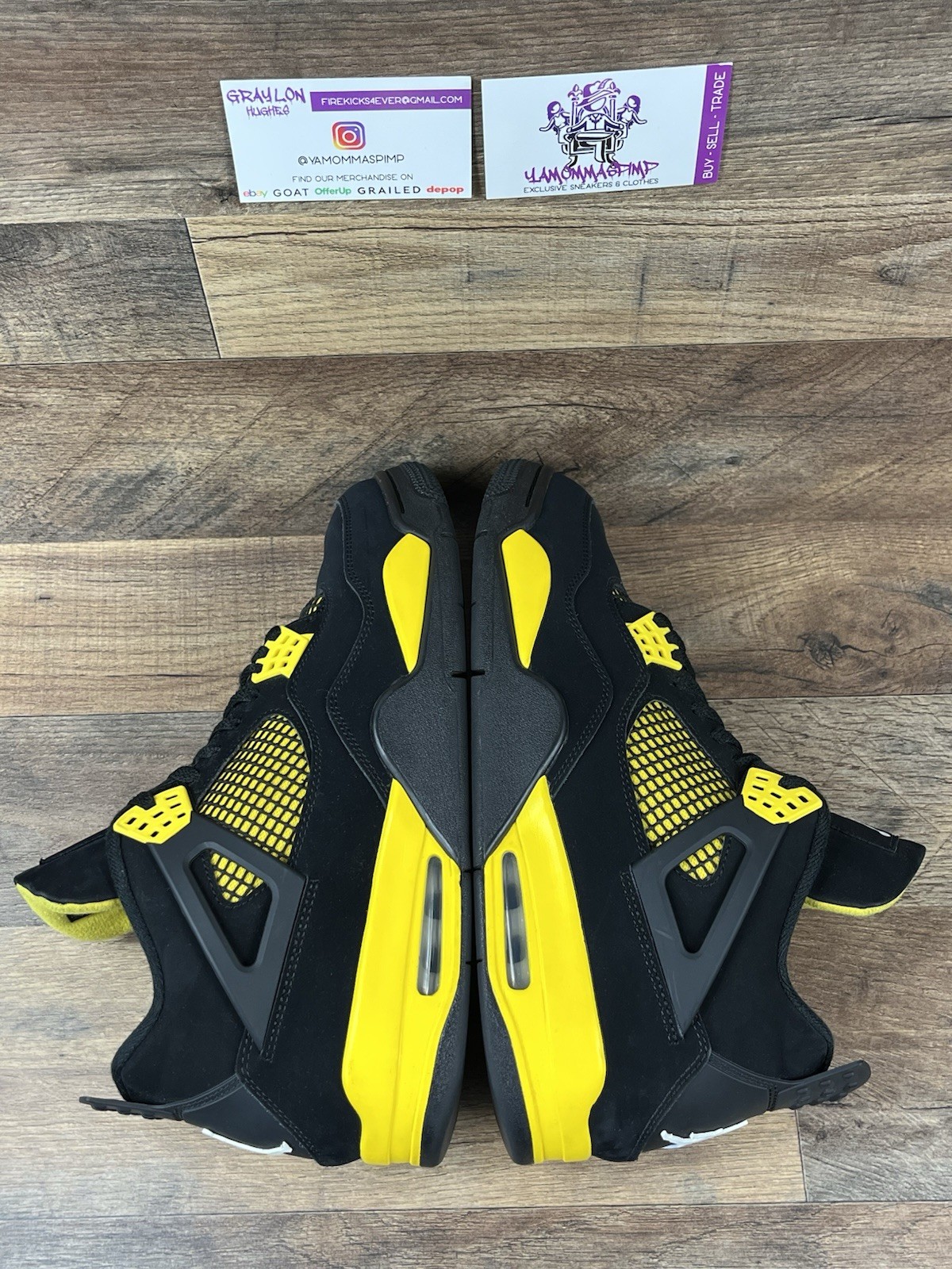 Jordan 4 Retro Thunder (2023) Size 12 PREOWNED (OG ALL) DH6927-017