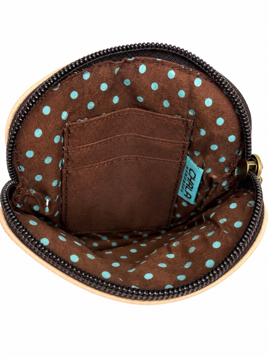 Chala Butterfly & Floral Crossbody Cell Phone Bag – Beige/Tan