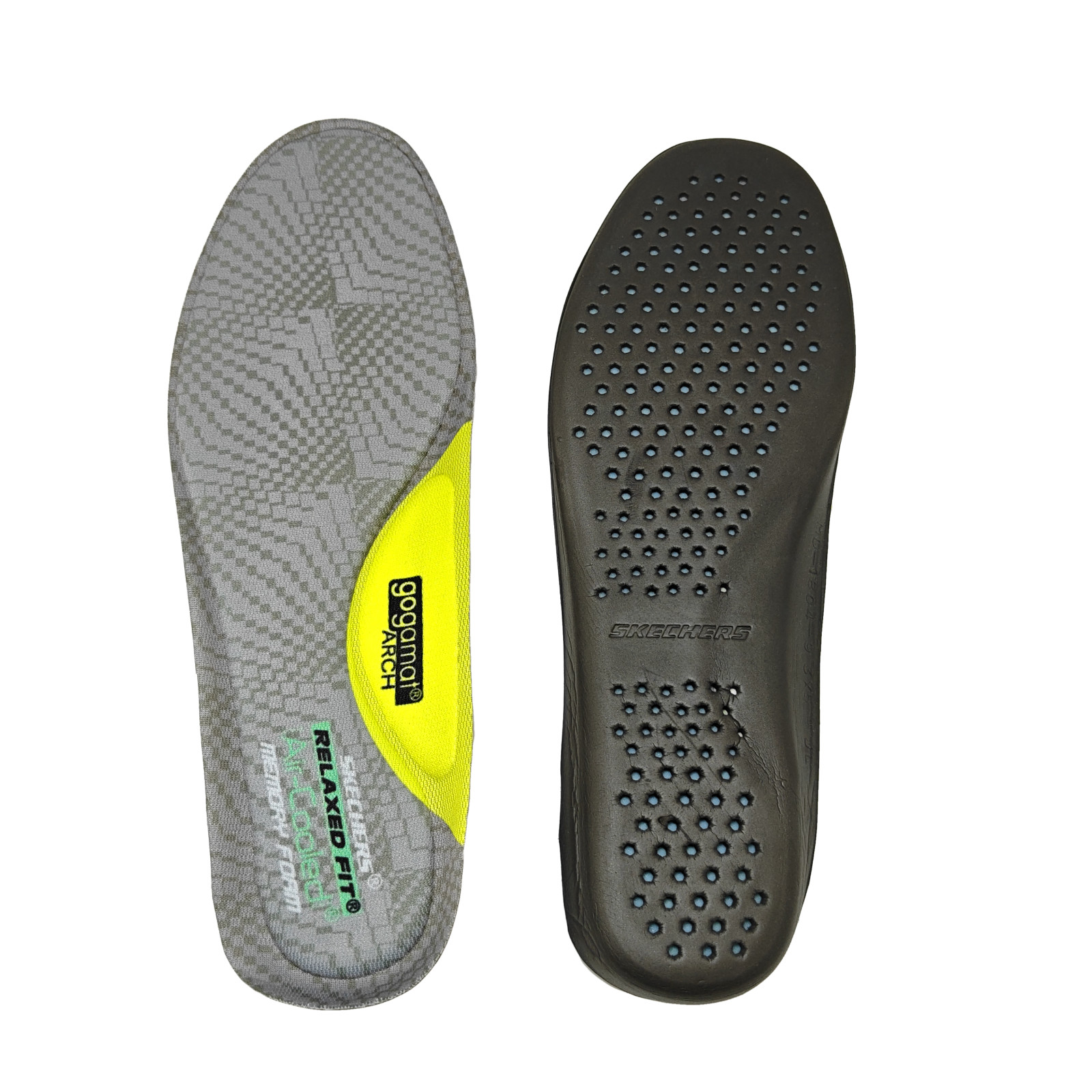 Skechers Air Cooled Memory Foam Gogamat Arch Insoles Men’ Replaceme Size 7-14