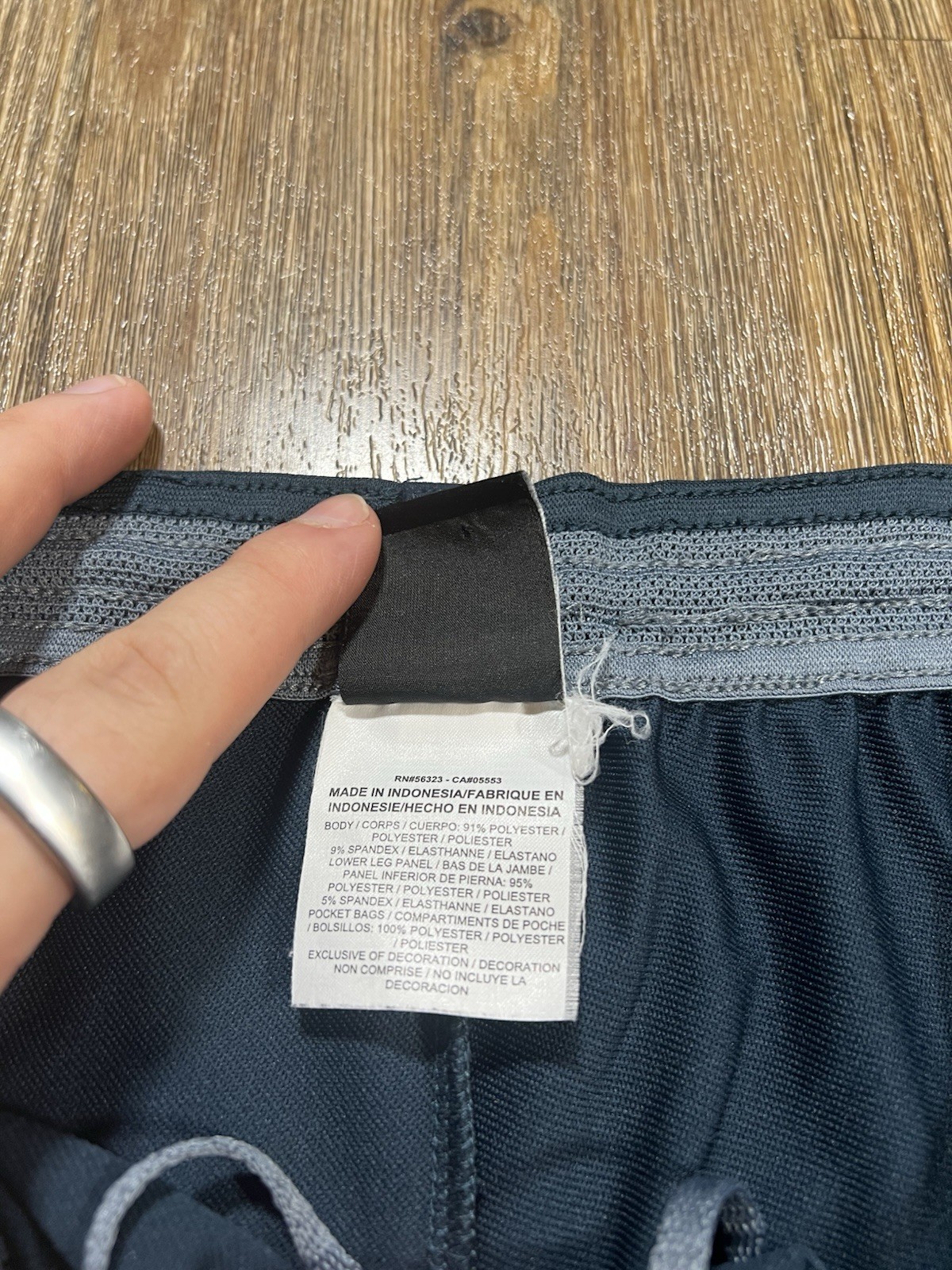 Nike Mens Track Pants Sweat Joggers 2XL Blue Slim Dri-Fit Dry Strike Training