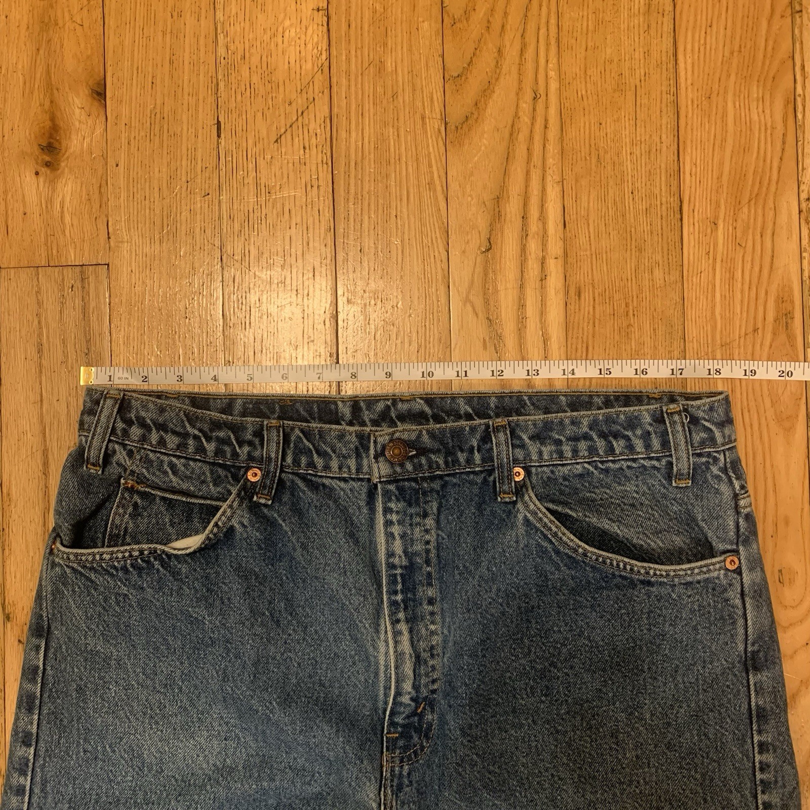 Vtg Levis Orange Tab 505 Men’s 36×30 Regular Fit Blue Jeans Made In USA