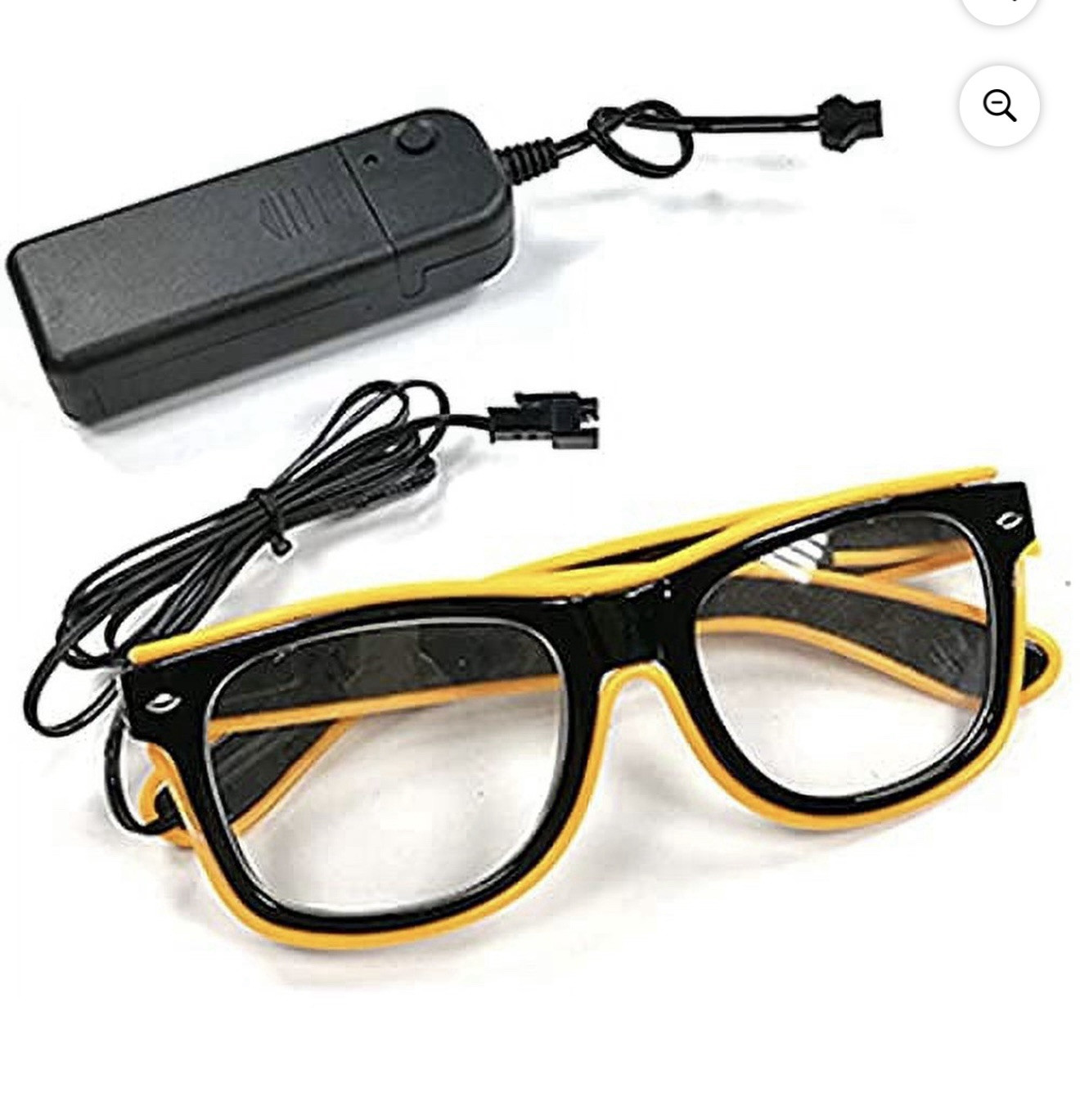 LED Glasses Light Up Glasses with 4 Modes 2 Pairs (Blue & Yellow) – A0041