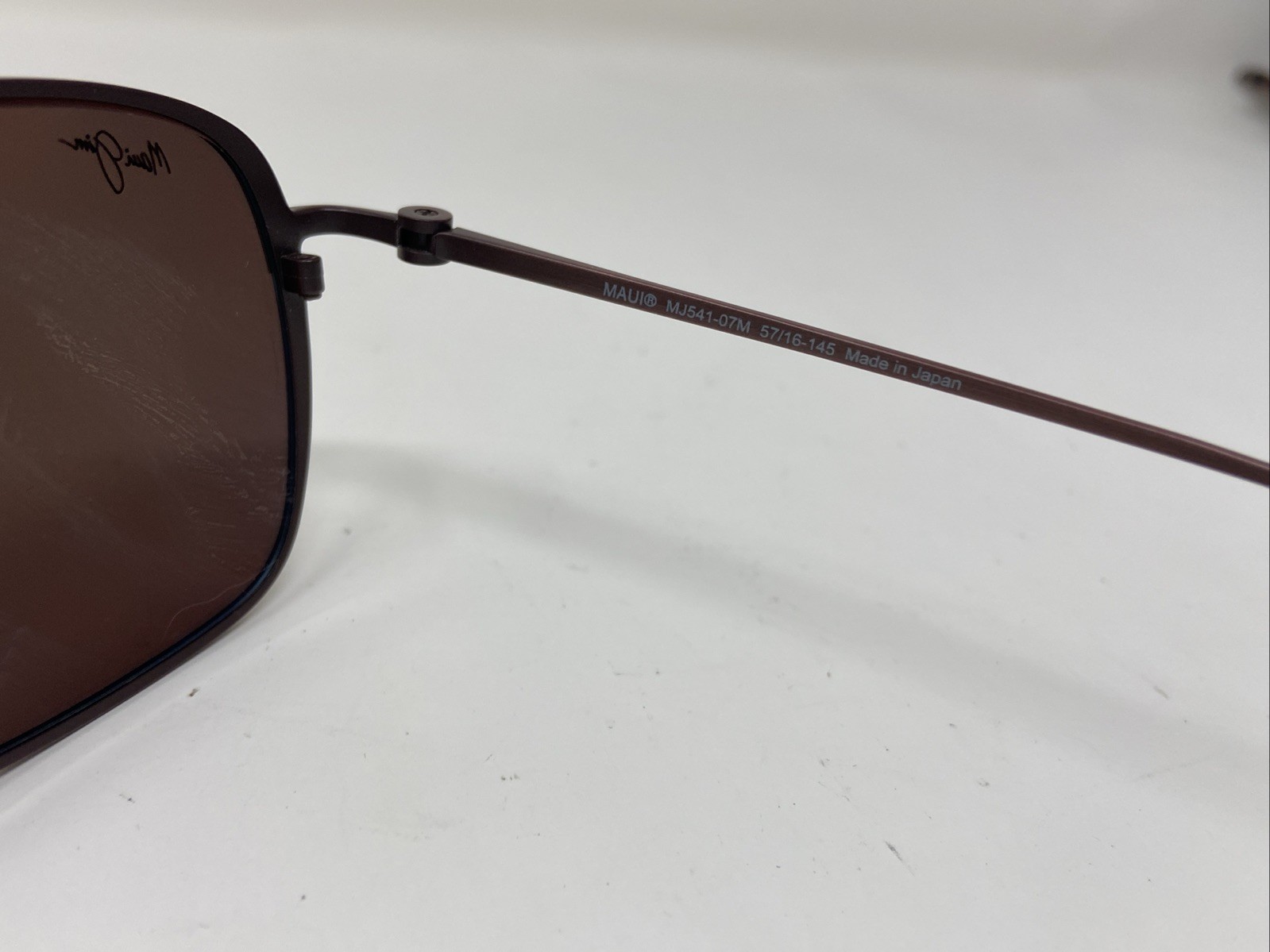 MAUI JIM BEACHES MJ541-07M MATTE SATIN ROSE W/ POLARIZED PINK SUNSET MIRROR H42