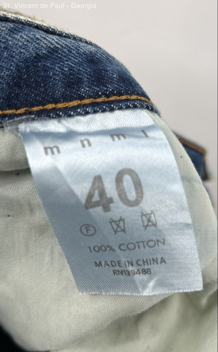 MNML Straight Leg Button Fly Jeans Men’s 40 Blue Streetwear