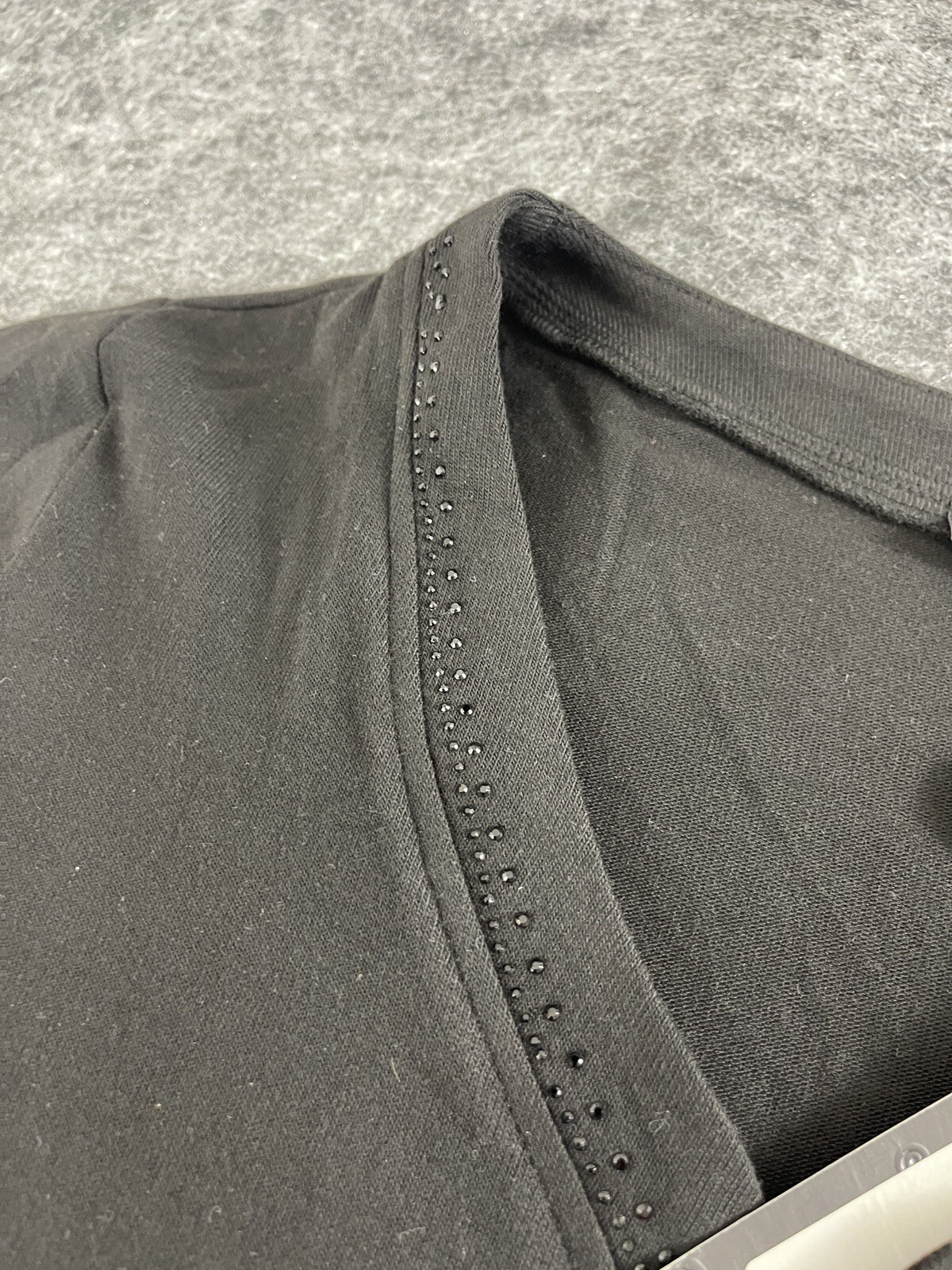 Kingsland Sweater Womens Extra Large Cardigan Open Front Black Pullover N233