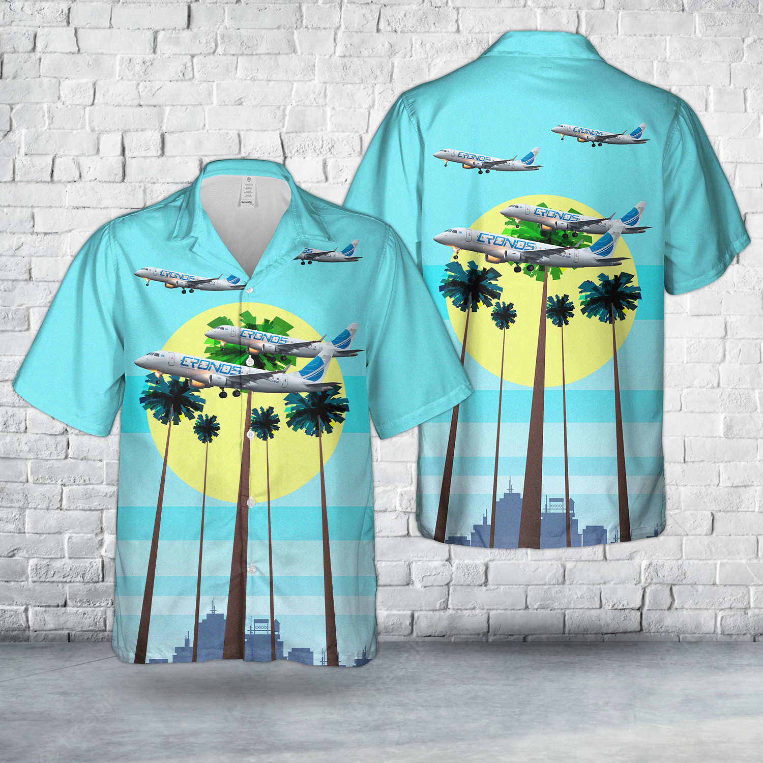 EI RDO Cronos Airlines Embraer ERJ 175STD ERJ 170 200 STD Hawaiian Shirt