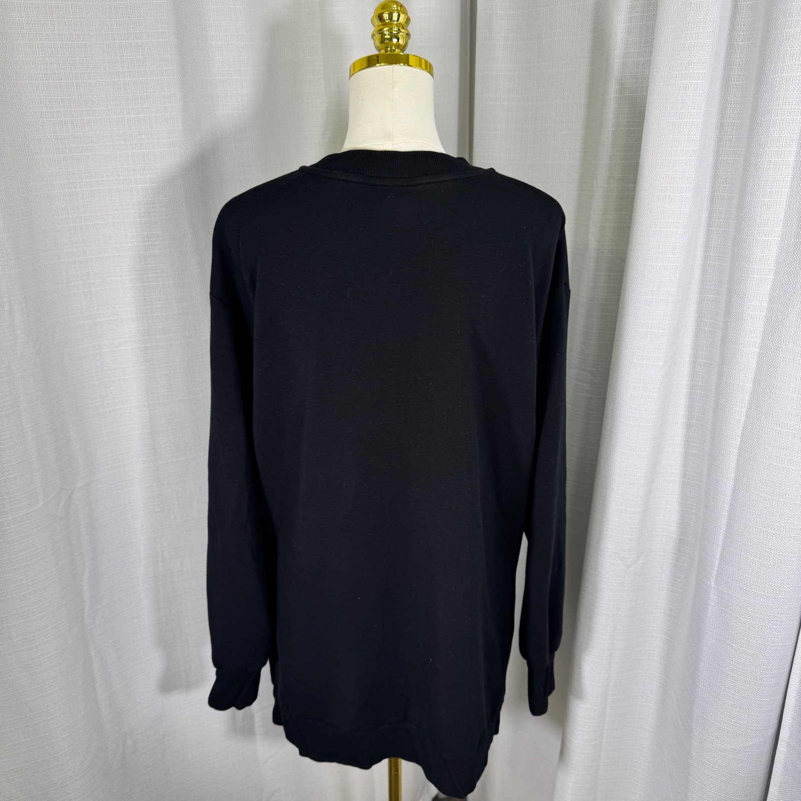 Varley Charter Sweat 2.0 DoubleSoft Black Side Zip Sweatshirt VAR01658 Large