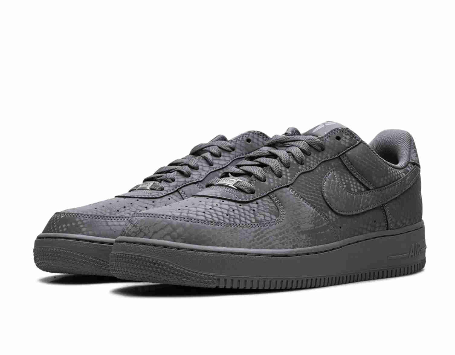 Nike Kobe Bryant x Nike Air Force 1 Low Cool Grey IB0018-004 Men Size