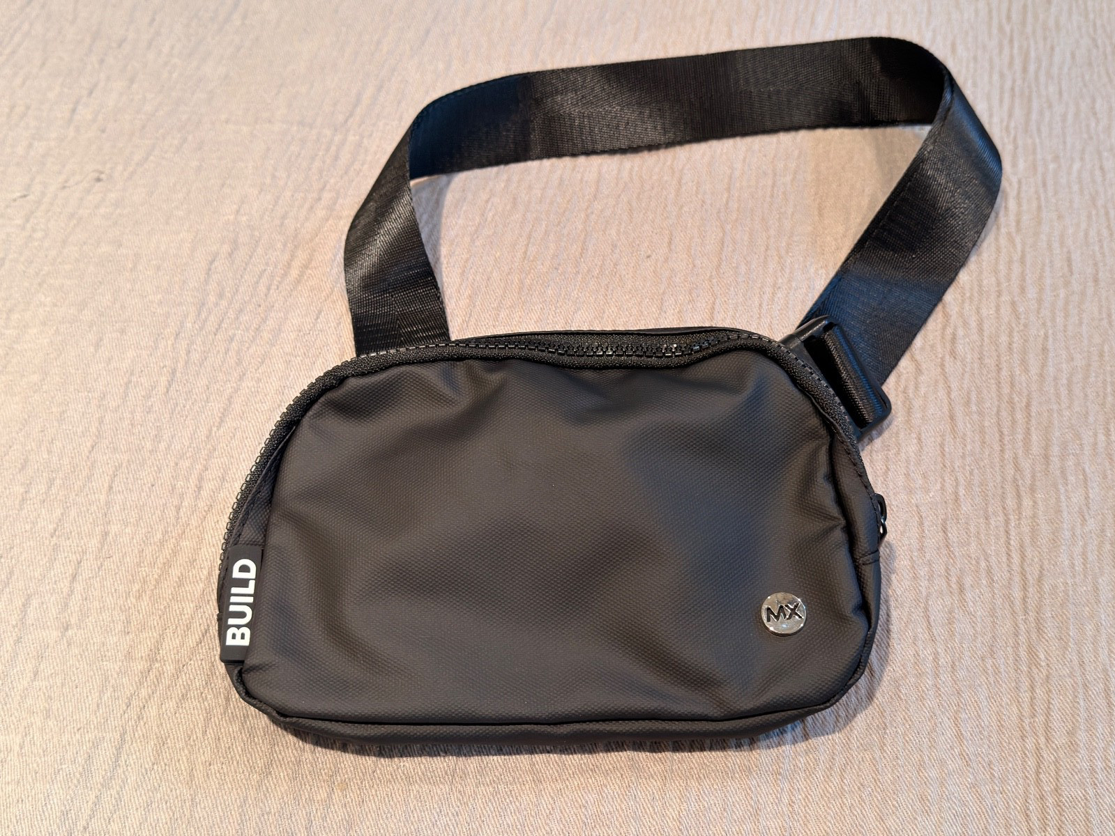 Belt bag Fanny pack crossbody bags unisex belt bag (black)
