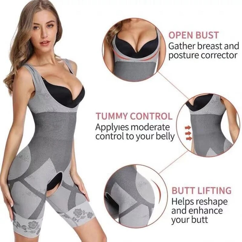 Women Bodysuit Shapewear Post Surgery Tummy Control Slimming Full Body Shaper