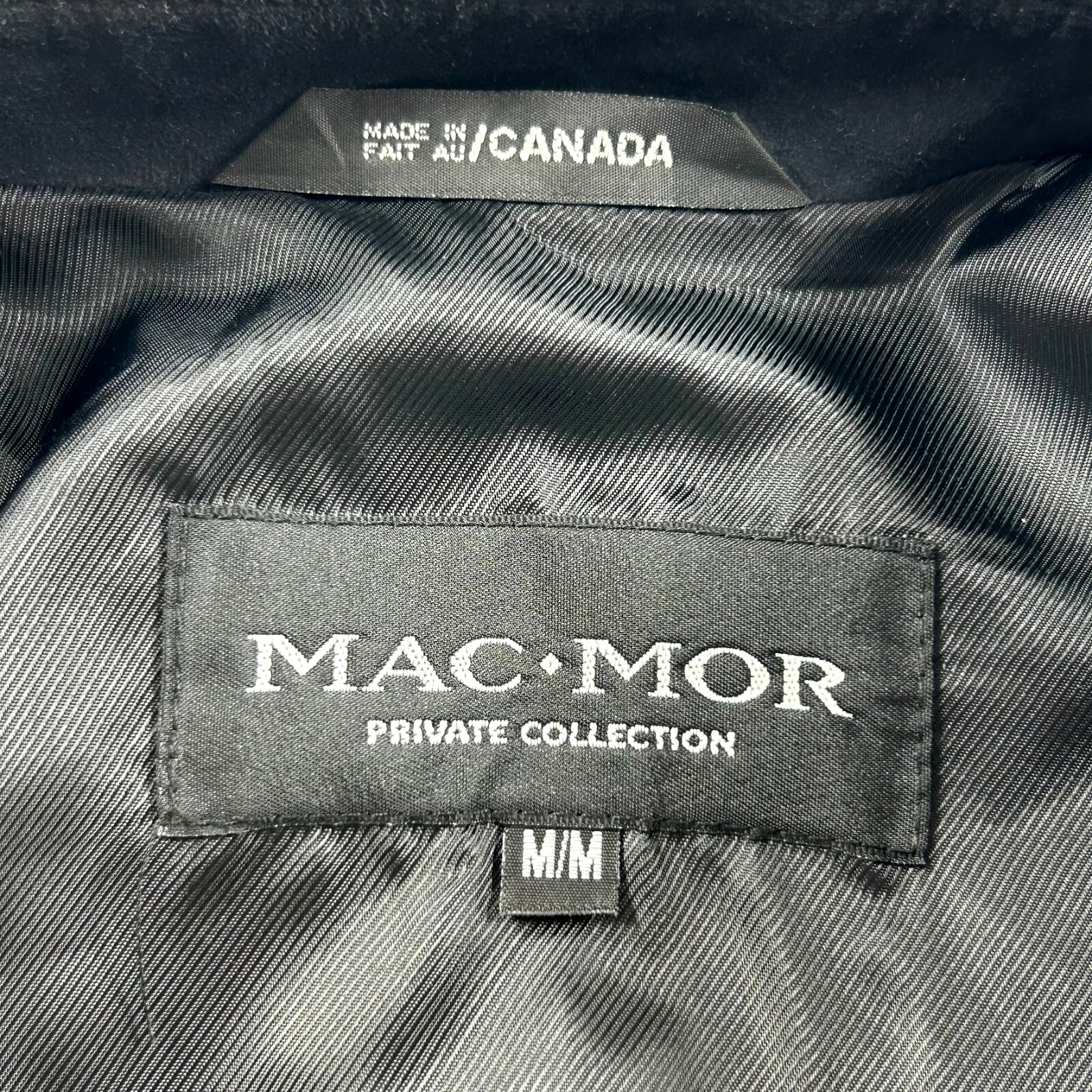Mac Mor Men’s Black Button Up Jacket Size Medium Private Collection