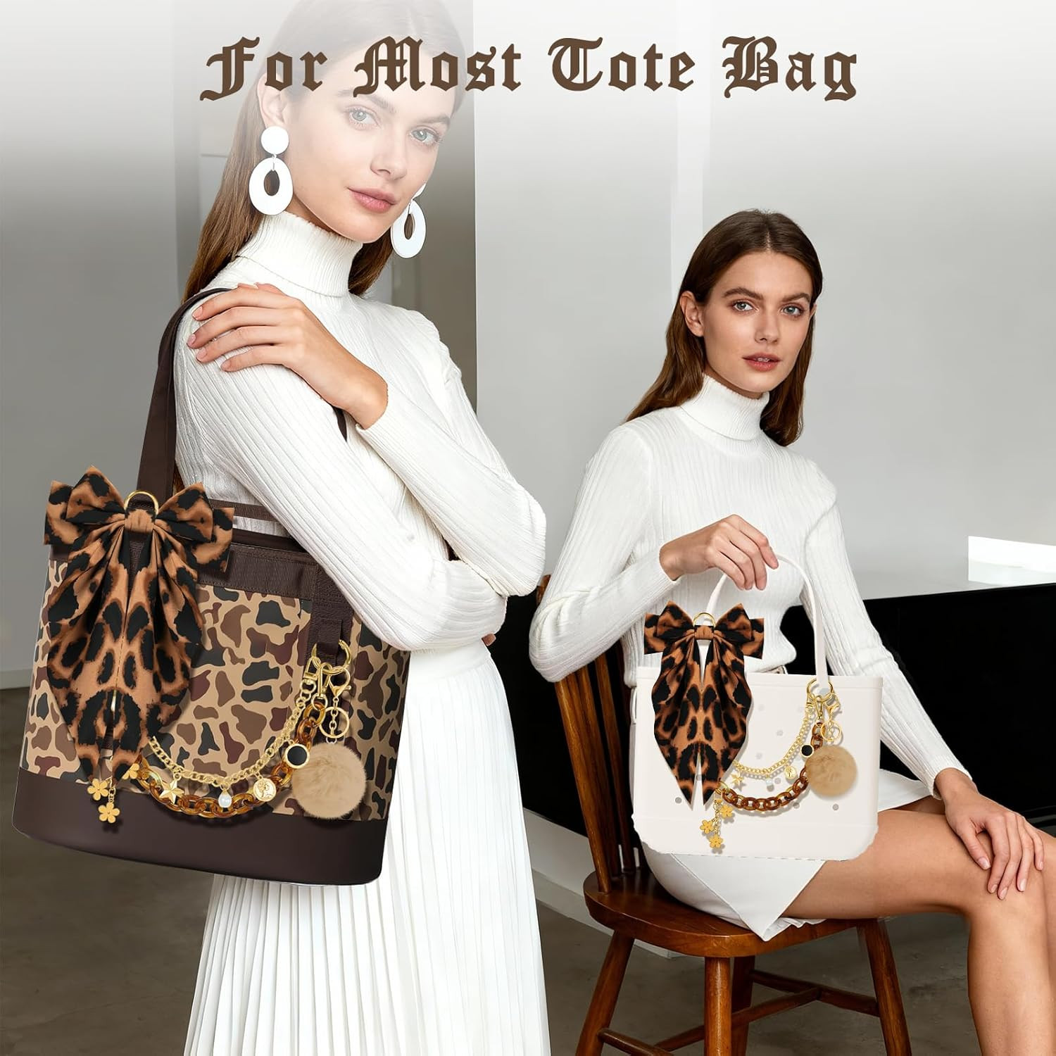 5-Piece Tote Bag Charm Set for YETI Camino and Bogg Beach Tote Accessories