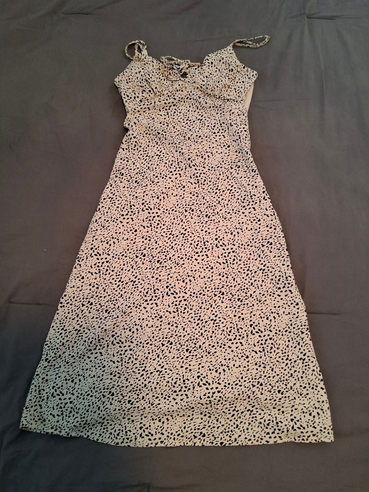 LA Hearts PacSun Spotted Midi Sundress Tie Strap S