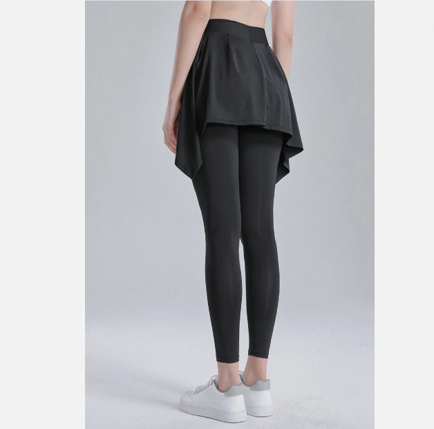 Women’s Workout Tennis High Waist Leggings Athletic Skirts GYM Yoga Pants Plus