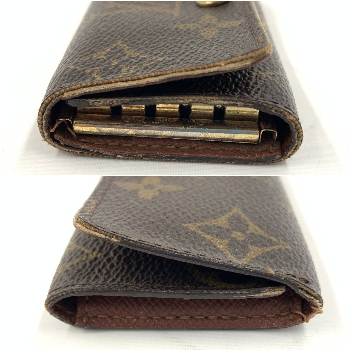 LOUIS VUITTON Monogram Multicles4 4-key holder M69517 Brown Junk item delive…