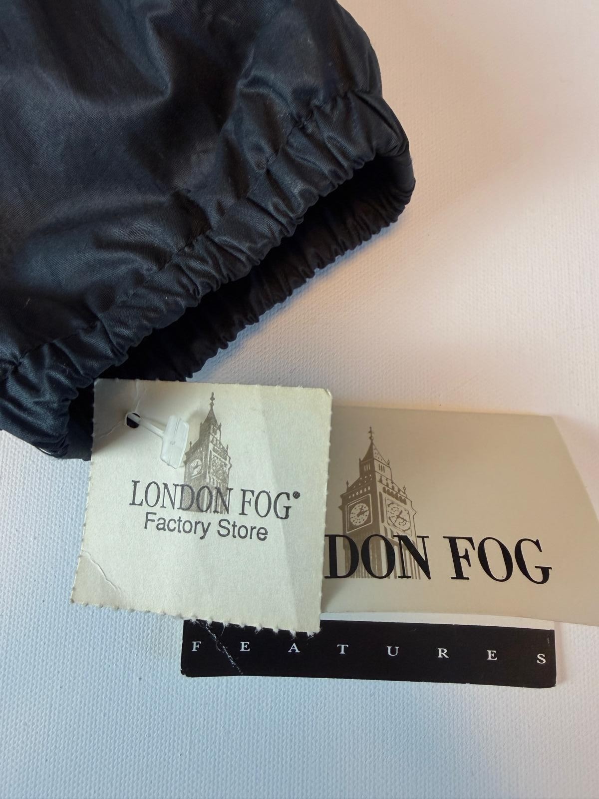 London Fog Rain Windbreaker Jacke S Midnight Blue Cotton Shell Lightweight