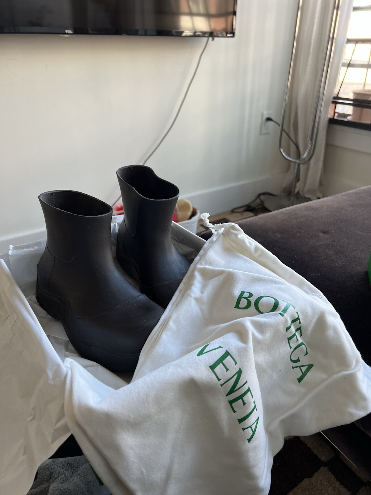 Bottega Veneta Puddle Boots Size 39 Us 8 Women’s