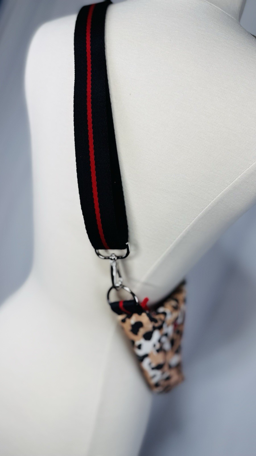 NWT Brighton Spotted Love Swing Bag Leopard Print Nylon Crossbody Crescent