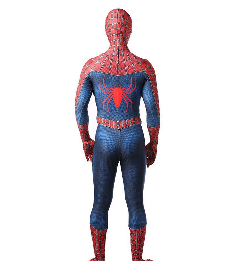 Classic Spider-Man Tobey Maguire Cosplay Costume Zentai Jumpsuit Bodysuit Suit