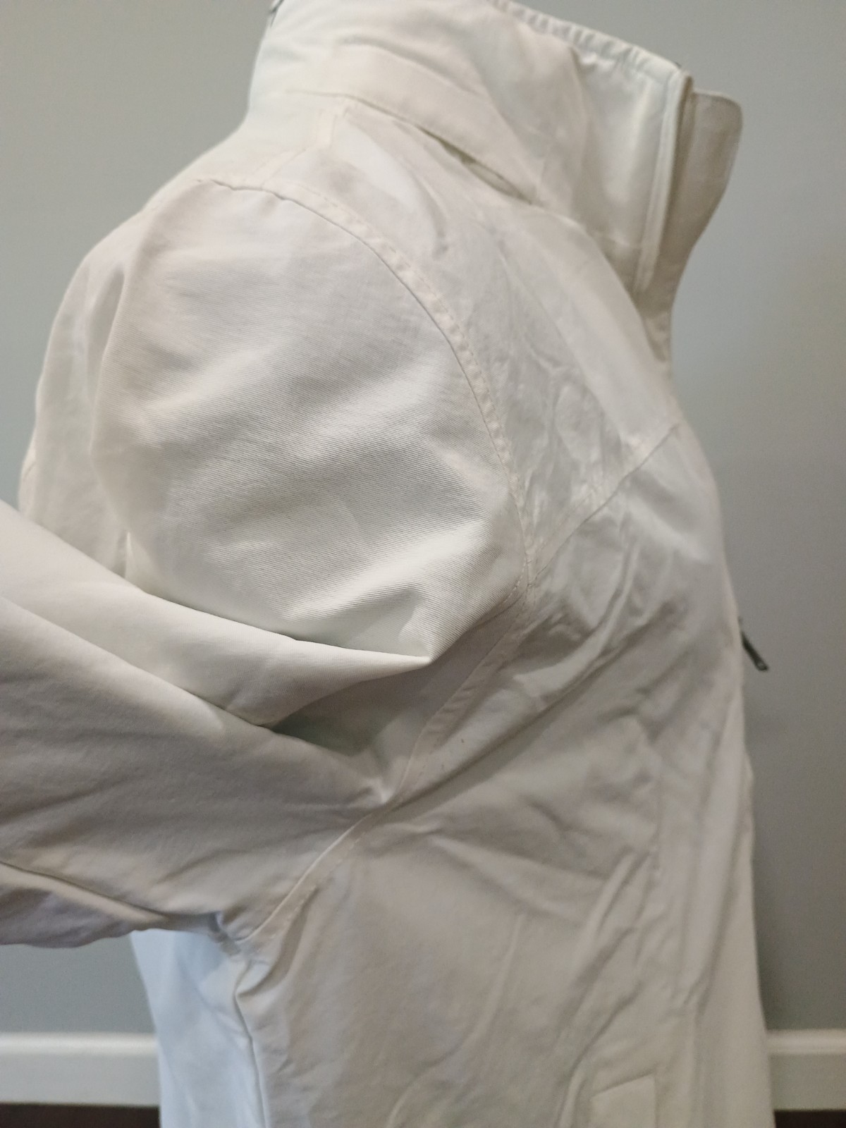 Tommy Hilfiger SZ XXL Men’s Full-Zip White Windbreaker Jacket Regatta with Hood