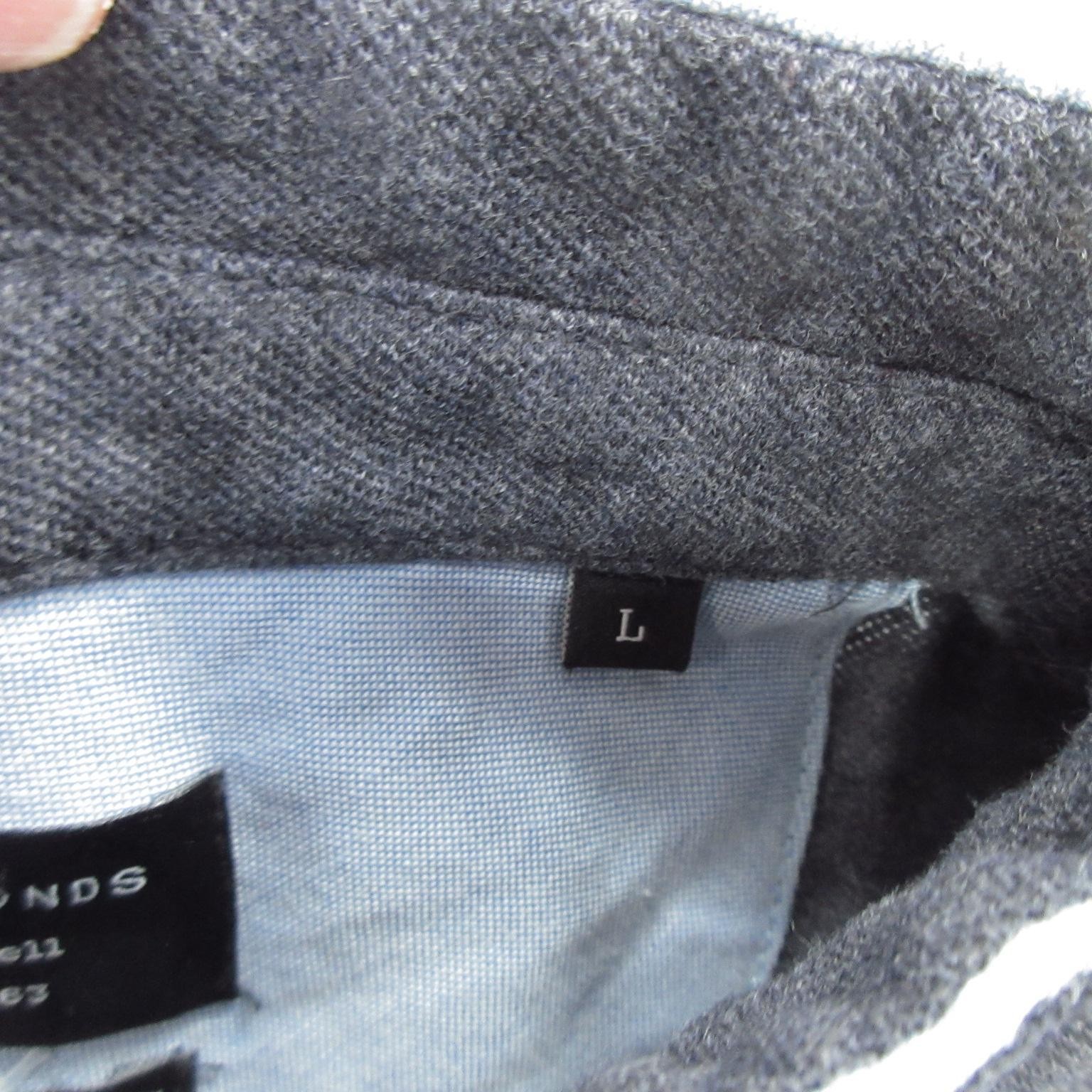 7 Diamonds Polo Shirt Mens Large Black Made Well Band Collar Cotton Short Sleeve