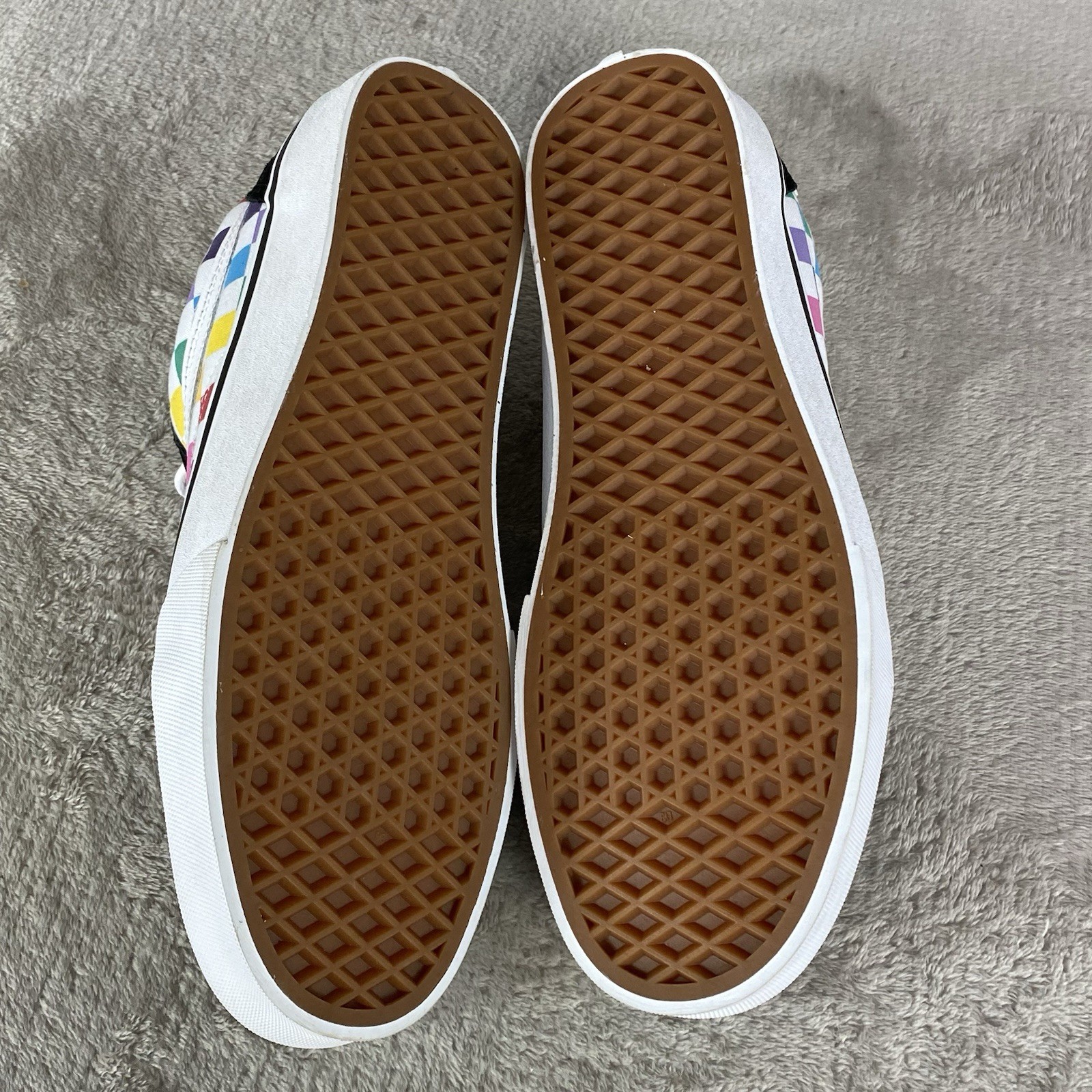 Vans Old Skool Checkerboard Shoes Men 5.5 Women 7 Multi Canvas NEW