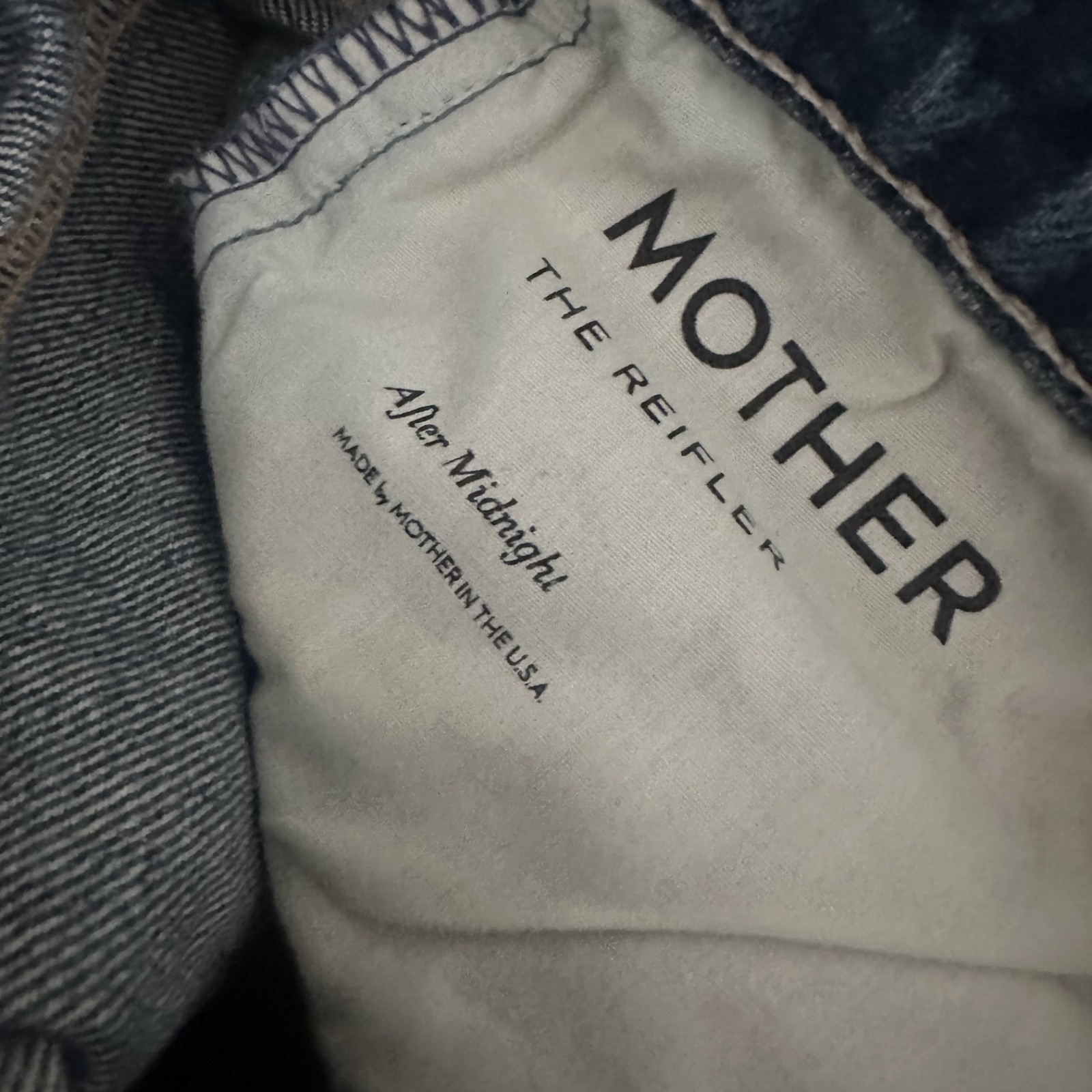 MOTHER SUPERIOR Jeans The Reifler Early Blue dark Wash Size 27 Made In USA