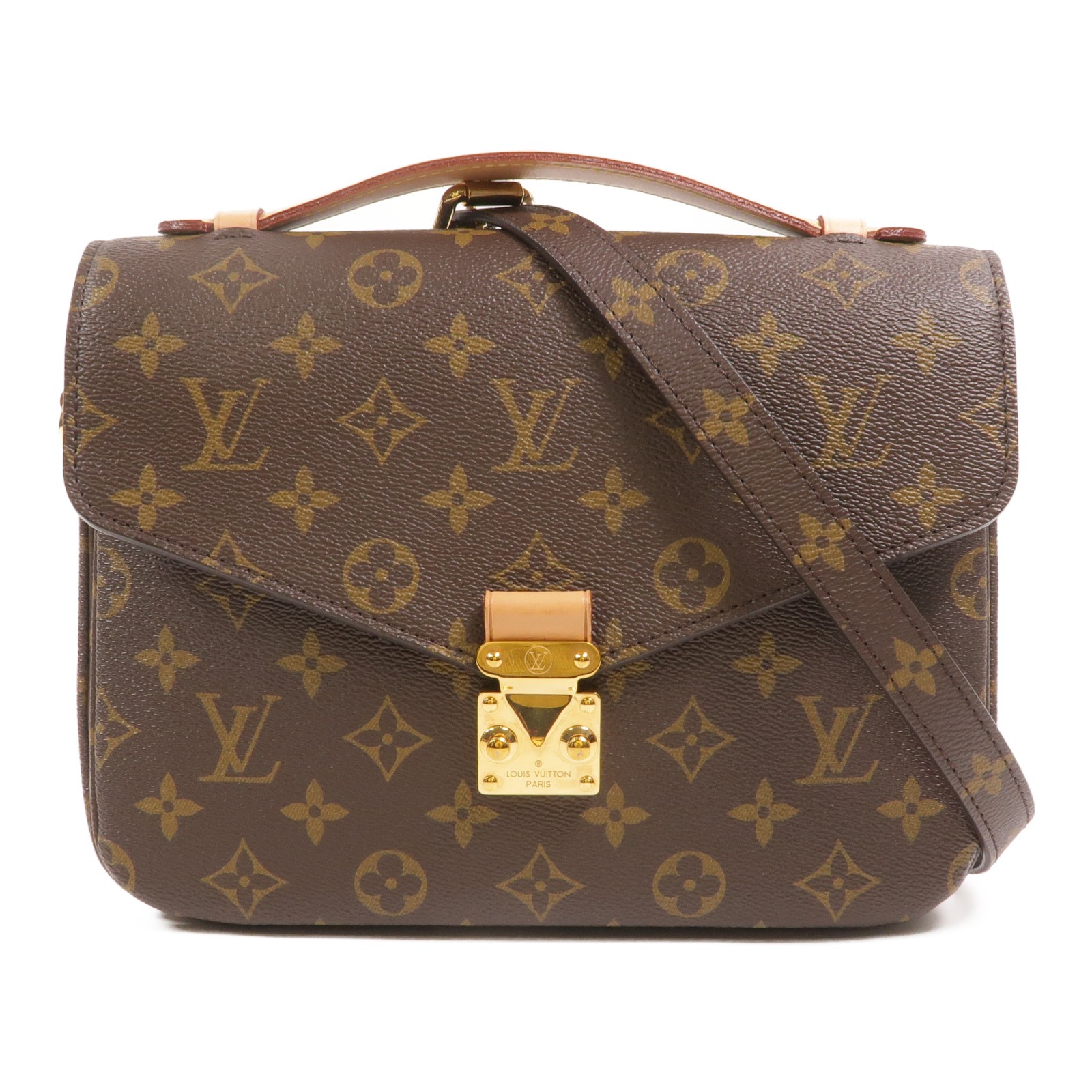 LOUIS VUITTON LV GHW Pochette Metis MM 2 Way Bag M44875 Monogram Brown