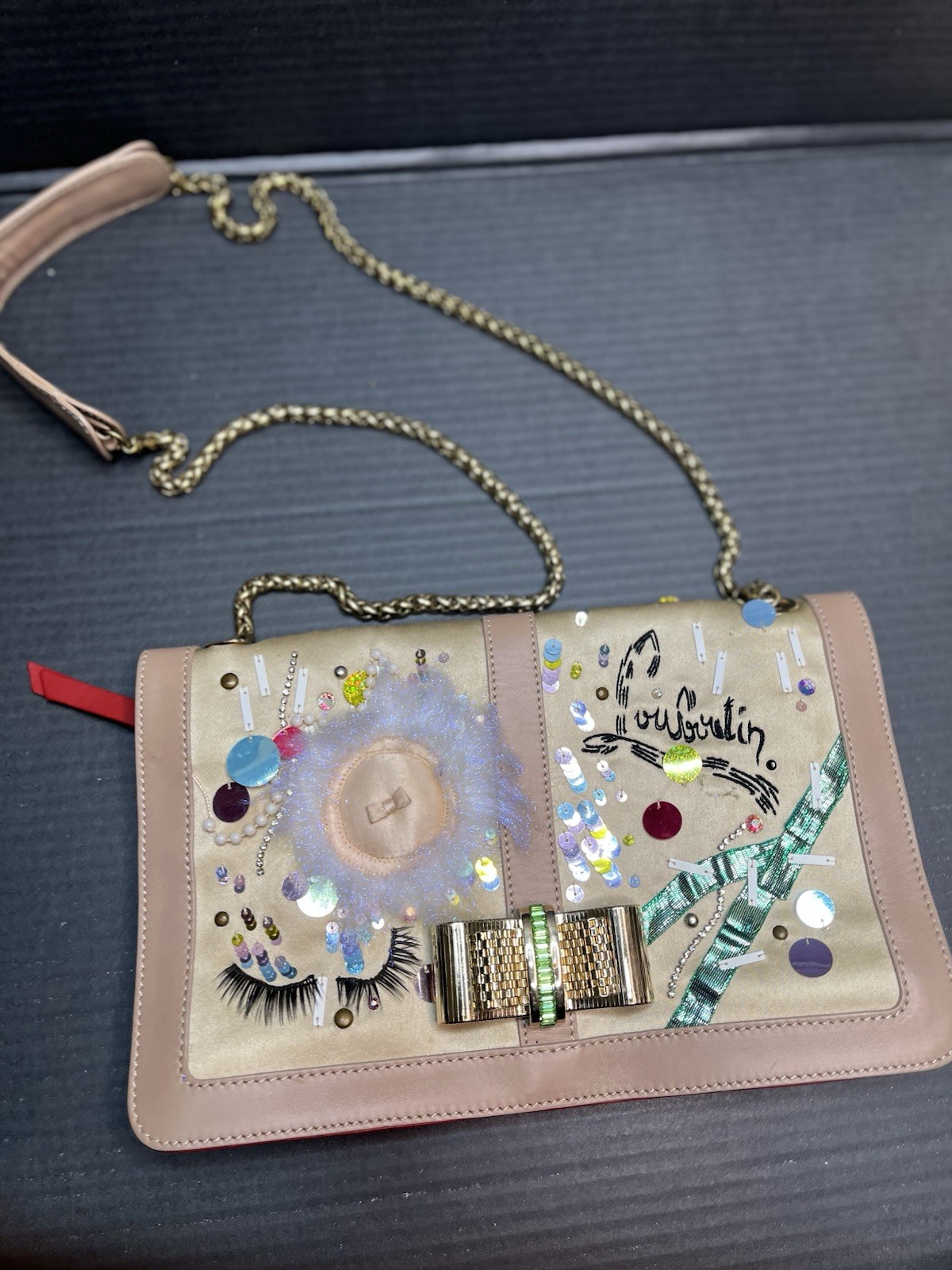 Christian Louboutin Sweet Charity Make Up Trash Clutch