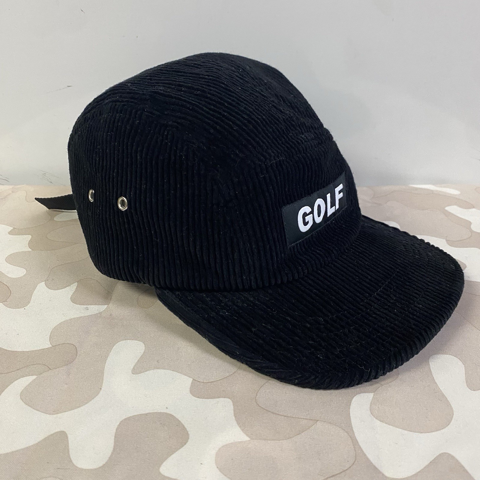 Golf Wang Hat Cap Black GOLF Corduroy 5 Panel Strapback Tyler the Creator
