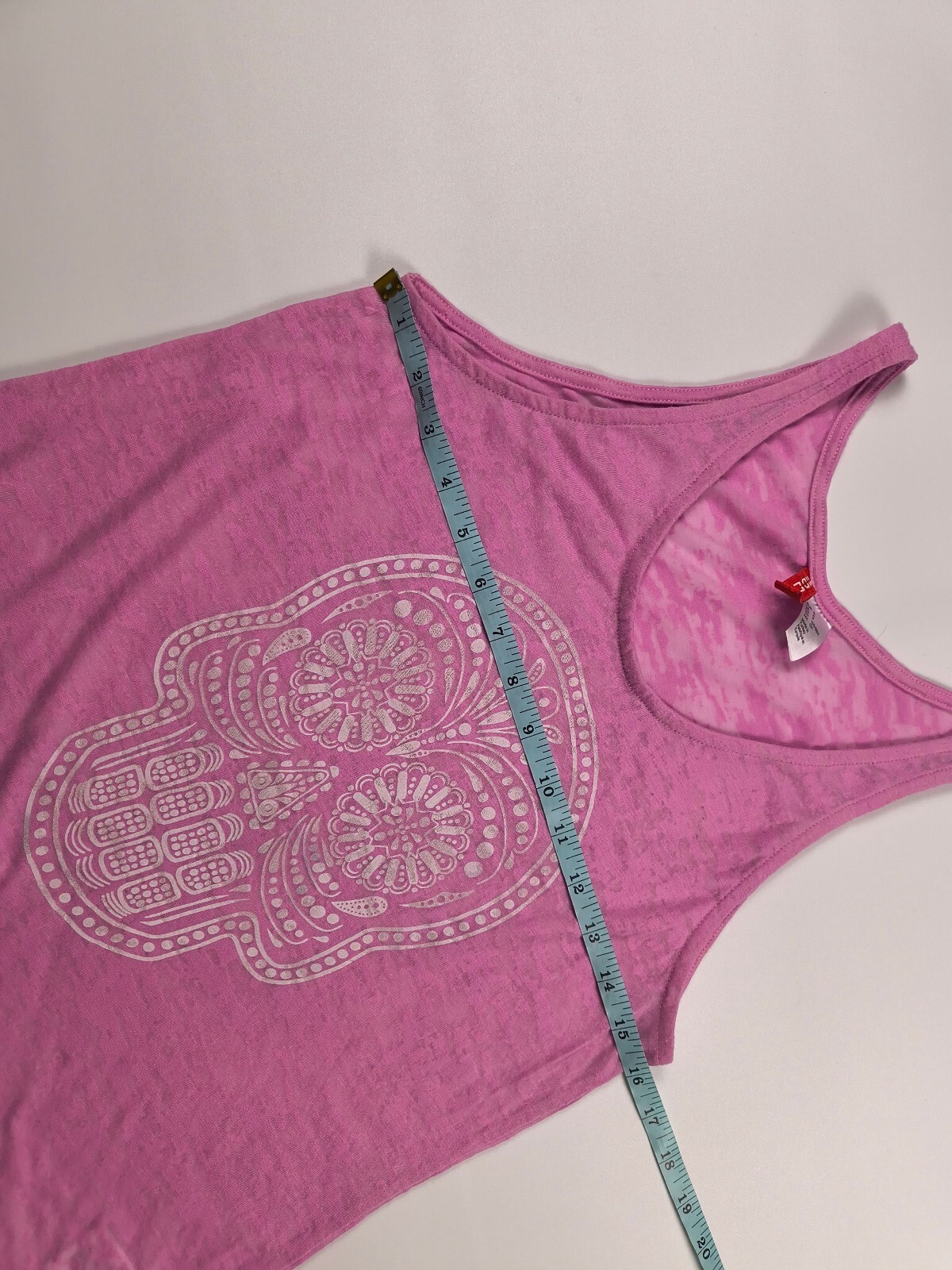 H&M Divided Pink Skull Print Tank Top, Size S