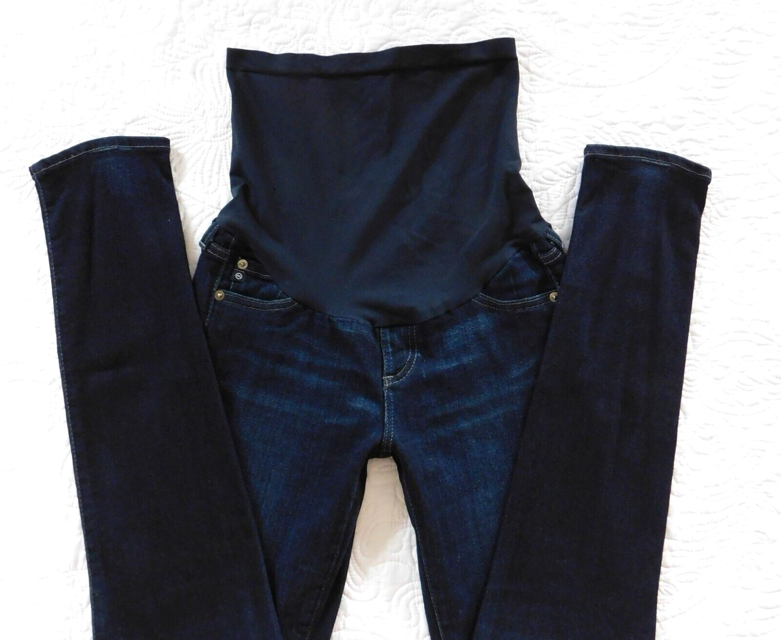 ADRIANO GOLDSCHMIED ag ― Size 27 ― Maternity Stevie Skinny Leg Denim Jeans #CQ12