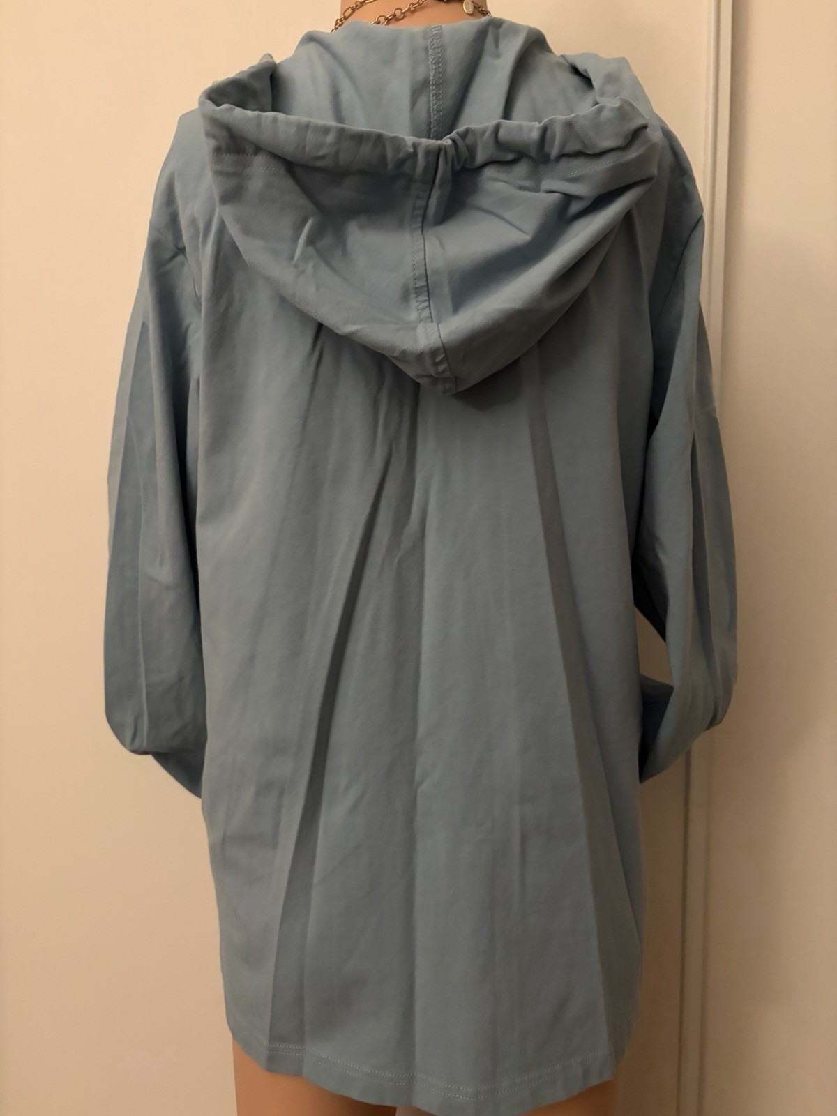 Style & Co Blue Hooded Full Zip Hoodie Jacket w/ Pockets Women’s Size S
