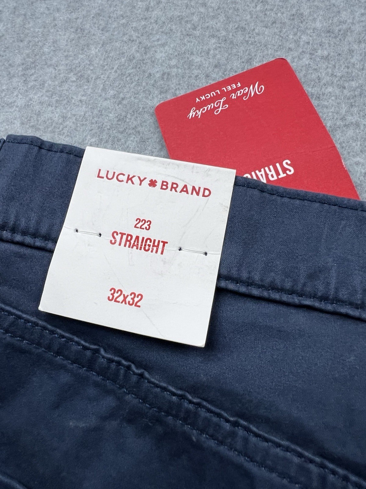Lucky Brand 223 Straight Leg Advanced Stretch Men’s Pants W32 L32 Blue NWT