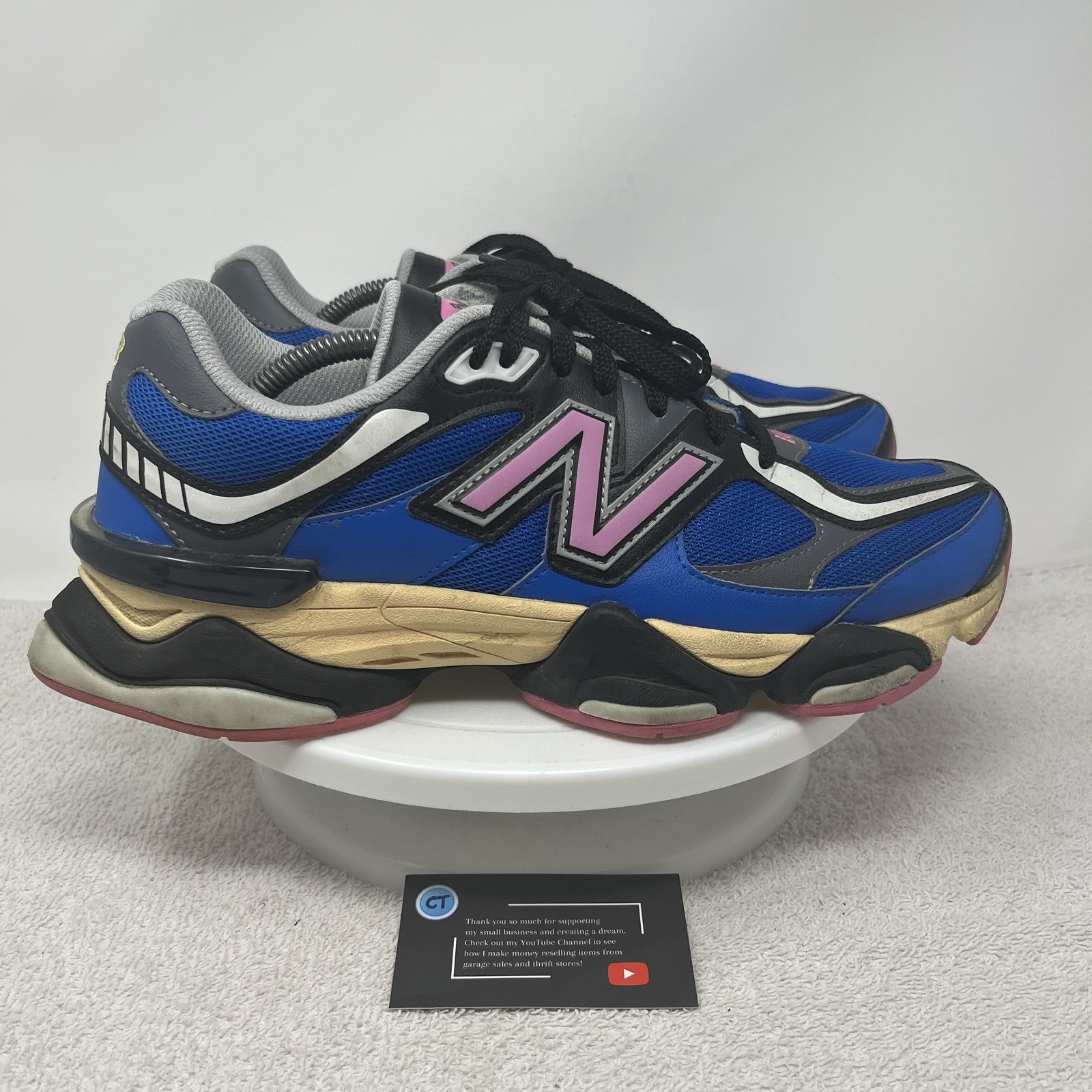 New Balance 9060 Blue Oasis Real Pink Sneakers U9060BPO Men’s Size 11 D Shoes