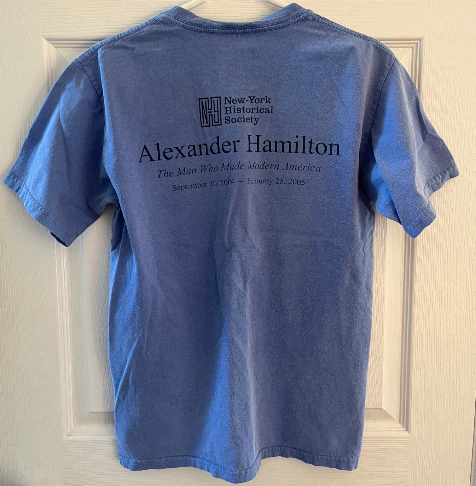 Rare 2004 New York Historical Society Alexander Hamilton Exhibition Shirt SM