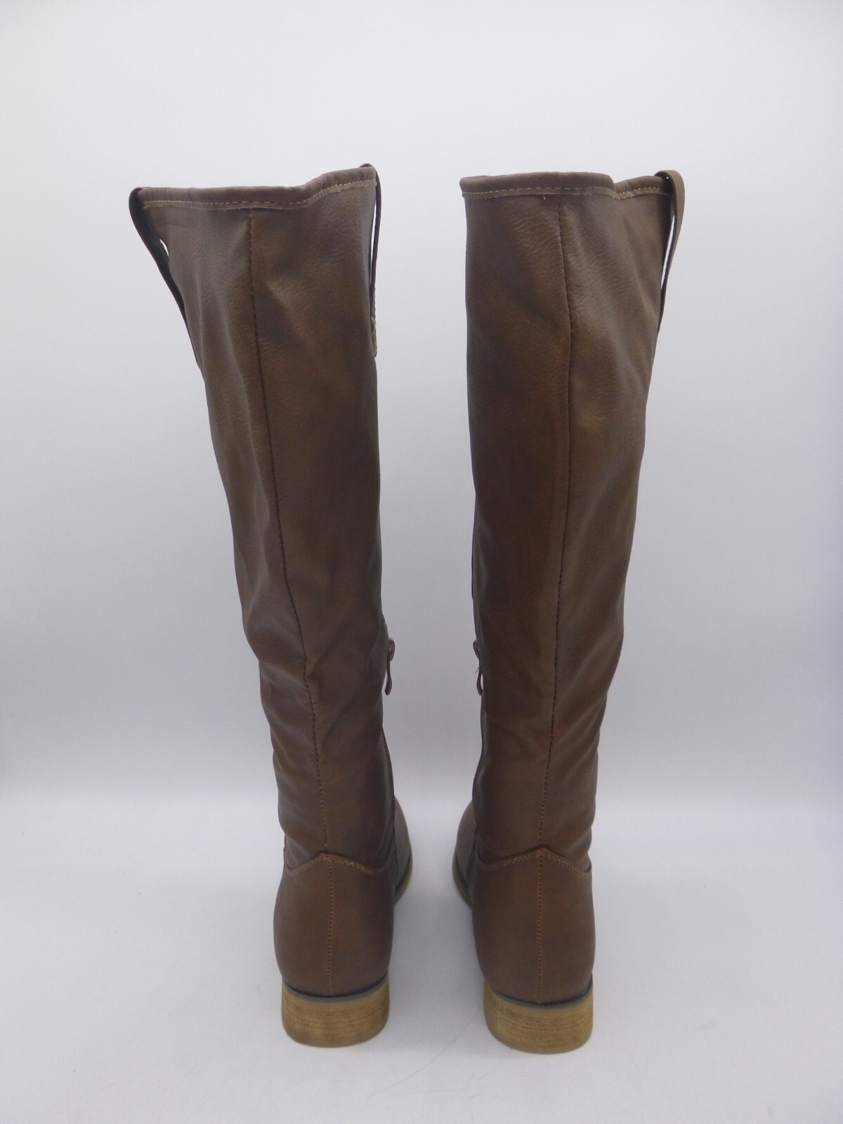 JG Brown PU Synthetic Knee Boots Size 10 M