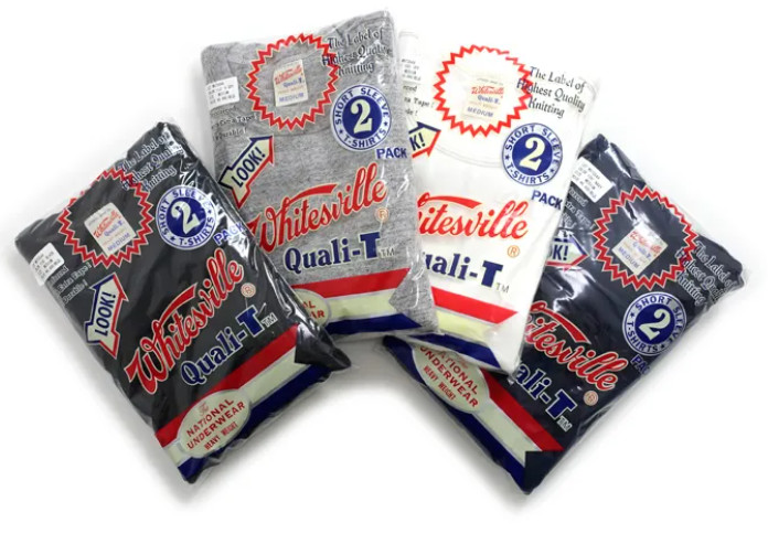 WHITESVILLE WV73544 2Packs T-Shirts White Made in Japan Crew Neck Tee Japan