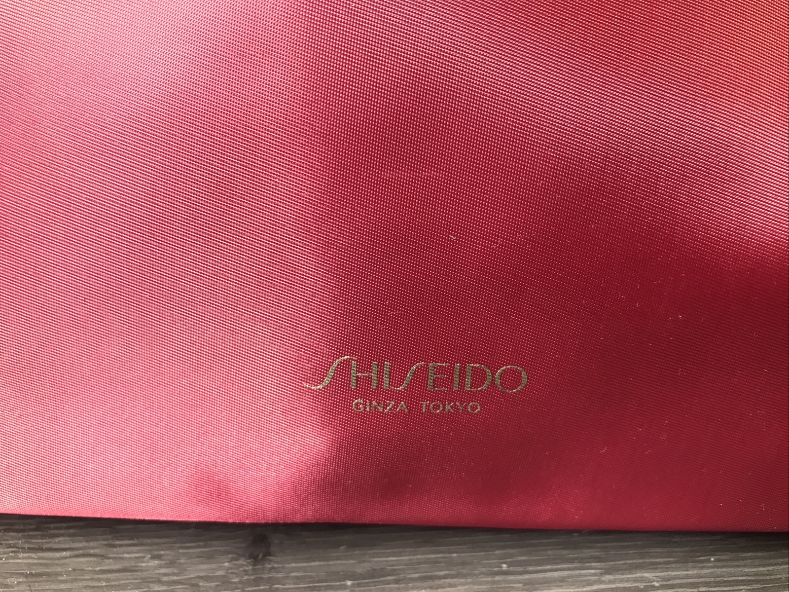 SHISEIDO Ginza Tokyo Cranberry Nylon Lined Tote Handbag New Without Tags
