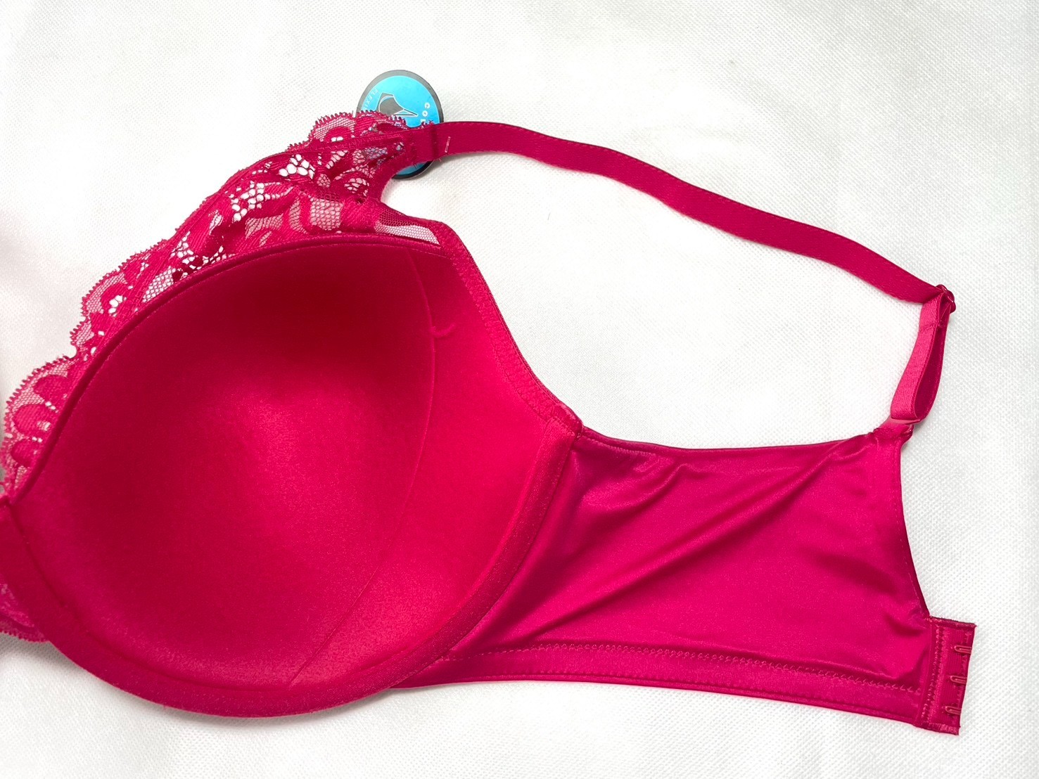 NWT Bali Women’s 38D One Smooth U Comfort Stretch Lace Bra DF0084 Scarlet Berry