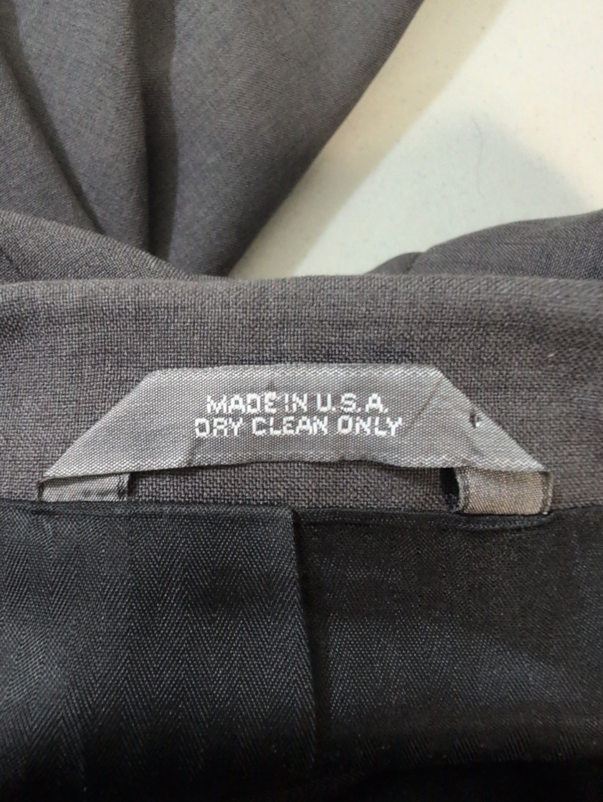 Haggar Mens 46L Suit 36×34 2 Piece Gray 3XL 50″ Blazer Sport Coat Jacket USA