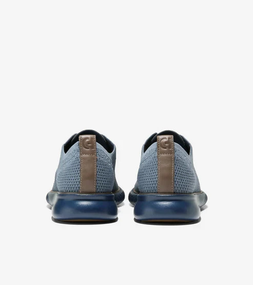 Cole Haan Men’s 2.ZERØGRAND Wingtip Oxford C37991, Stormy/Blue Wing Teal, 11 M